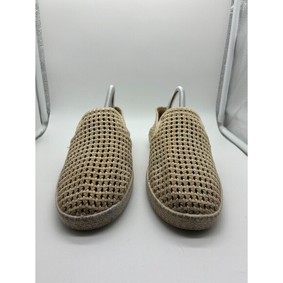 Rivieras Men's Beige Tan Woven Raffia Slip-On Espadrille Loafers Size EU 40 - Picture 1 of 6